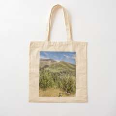 The Puigmal seen from the Collet de les Barraques (Catalan Pyrenees) - Cotton Tote Bag