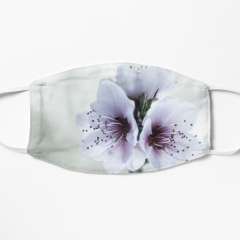 White Almond Flowers - Flat Mask