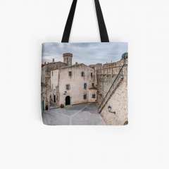 Inside Tossa de Mar Walls (Girona, Catalonia) - All Over Print Tote Bag