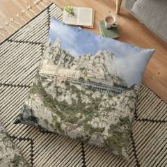 - Montserrat Mountain (Catalonia) - Floor Pillow