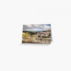 The views from Montcau's hillside - Greeting Card
