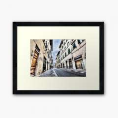 Florence Streets (Italy) - Framed Art Print