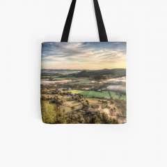 Views from Balsareny Castle - All Over Print Tote Bag
