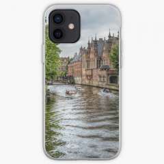The Groenerei Canal in Bruges (Belgium) - iPhone Soft Case
