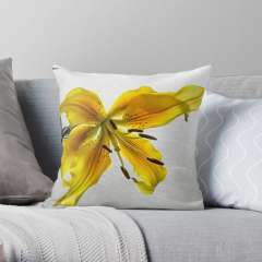 The Yellow Lily - Throw Pillow