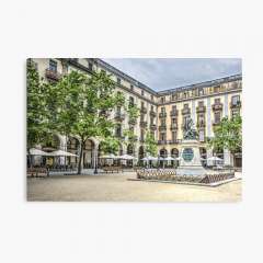 Independence Square in Girona (Catalonia) - Canvas Print