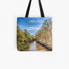 Llobregat River (Catalonia) - All Over Print Tote Bag