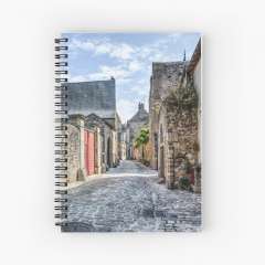 Le Mans Medieval Streets - Spiral Notebook