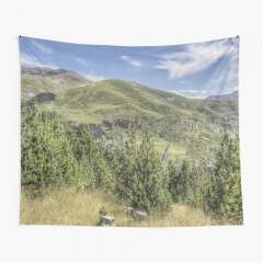 The Puigmal seen from the Collet de les Barraques (Catalan Pyrenees) - Tapestry