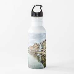 The Houses on the River Onyar (Girona, Catalonia) - Water Bottle