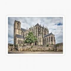 Cathedral of Saint Julian of Le Mans (France) - Glossy Sticker