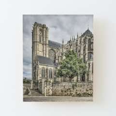Cathedral of Saint Julian of Le Mans (France) - Wood Mounted Print