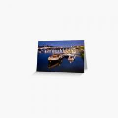 Maastricht Jetty On The Maas River - Greeting Card