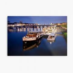 Maastricht Jetty On The Maas River - Metal Print