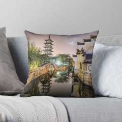 Nanxiang Ancient Town (Shanghai, China) - Throw Pillow