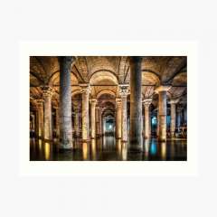 Sunken Palace or Basilica Cistern (Istanbul, Turkey) - Art Print