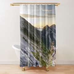 Sunrise in the Pyrenean, Catalonia - Shower Curtain