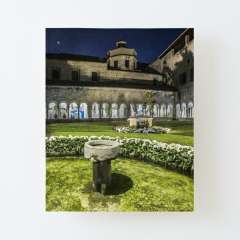 Girona Cathedral Cloisters (Catalonia) - Canvas Mounted Print