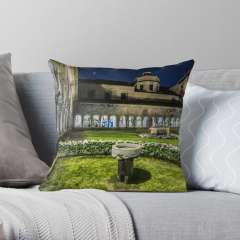 Girona Cathedral Cloisters (Catalonia) - Throw Pillow