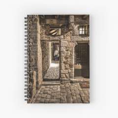 A Narrow Alley in Le Mans (France) - Spiral Notebook