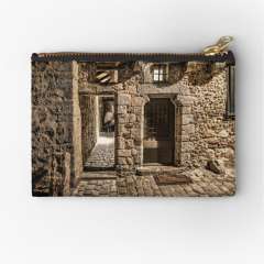 A Narrow Alley in Le Mans (France) - Zipper Pouch