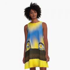 Sunflowers - A-Line Dress