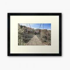 Rupit's Hanging Bridge (Catalonia) - Framed Art Print