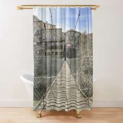 Rupit's Hanging Bridge (Catalonia) - Shower Curtain