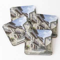 Rupit's Natural Stone Street (Catalonia) - Coasters (Set of 4)