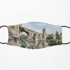 Besalu Romanesque Bridge (Catalonia) - Kids Mask