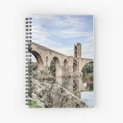 Besalu Romanesque Bridge (Catalonia) - Spiral Notebook