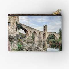 Besalu Romanesque Bridge (Catalonia) - Zipper Pouch