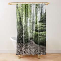 Stones and Trees (Enchanted Rocks, Catalonia) - Shower Curtain