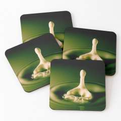 A Milk Drop Down And Up  - Coasters (Set of 4)