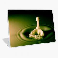 A Milk Drop Down And Up  - Laptop Skin