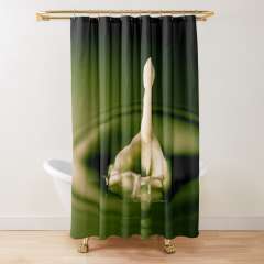 A Milk Drop Down And Up  - Shower Curtain