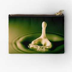 A Milk Drop Down And Up  - Zipper Pouch