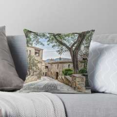 Pals, A Lovely Medieval Village (Catalonia) - Throw Pillow