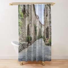 Vilanova Street (Monells, Catalonia) - Shower Curtain