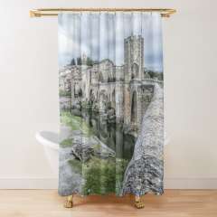 Besalú Medieval Village (Catalonia) - Shower Curtain