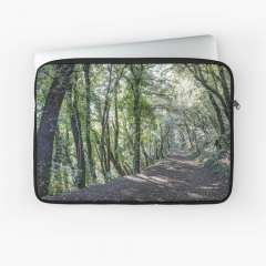 Path Between Trees (Santa Pau, Catalonia) - Laptop Sleeve