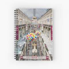 GUM  Shopping Mall, Moscow - Spiral Notebook