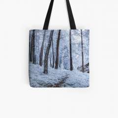 Winter Snowfall - All Over Print Tote Bag