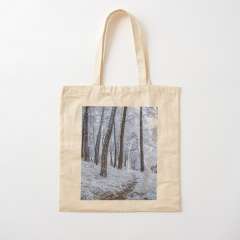 Winter Snowfall - Cotton Tote Bag