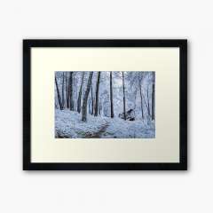 Winter Snowfall - Framed Art Print