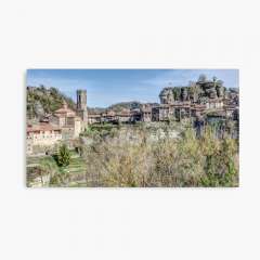 Panoramic View of Rupit i Pruit (Catalonia) - Canvas Print