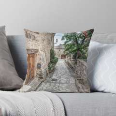 Medieval Town of Pals (Catalonia) - Throw Pillow