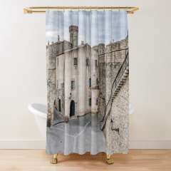 Inside Tossa de Mar Walls (Girona, Catalonia) - Shower Curtain