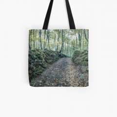 Walking Between Rocks and Trees - All Over Print Tote Bag