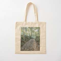 Walking Between Rocks and Trees - Cotton Tote Bag